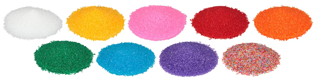 Colored Crystals Sugars